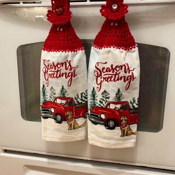 🎄NWOT Handmade Holiday Towel Set🎄 - Picture 6 of 9